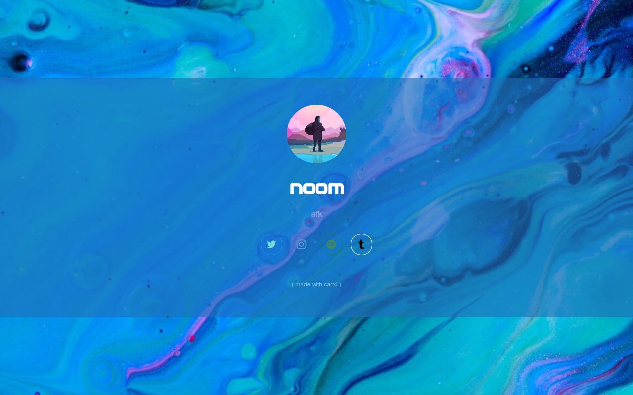 Carrd profile picture for @noom